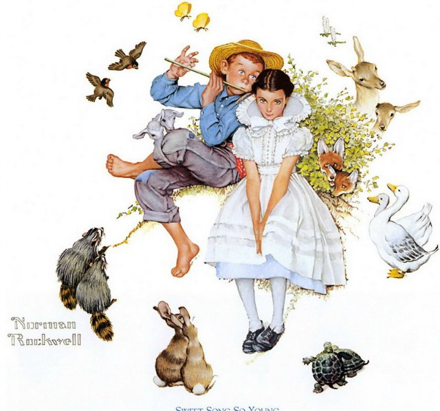 Марк Твен американской живописи. Лиричная и живая старая Америка Нормана Роквелла