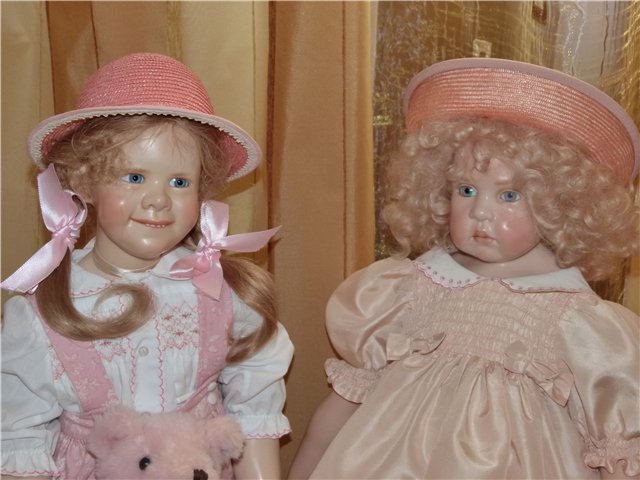 Девочки в соломенных шляпках.Анемона (Anemone) Хильдегард Гюнцель