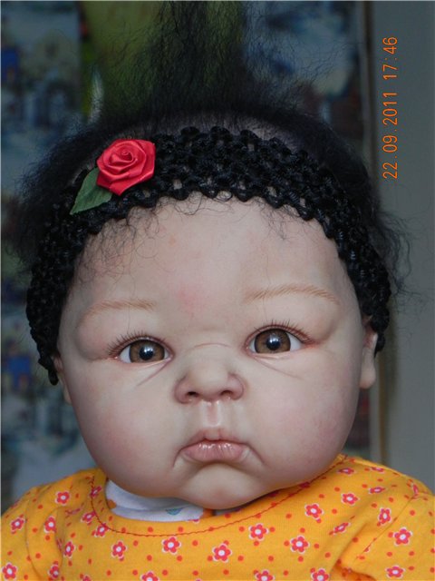 Шоколадная девчонка Александра-Шурочка. Куклы-реборн Светланы Преображенской (фото 3)