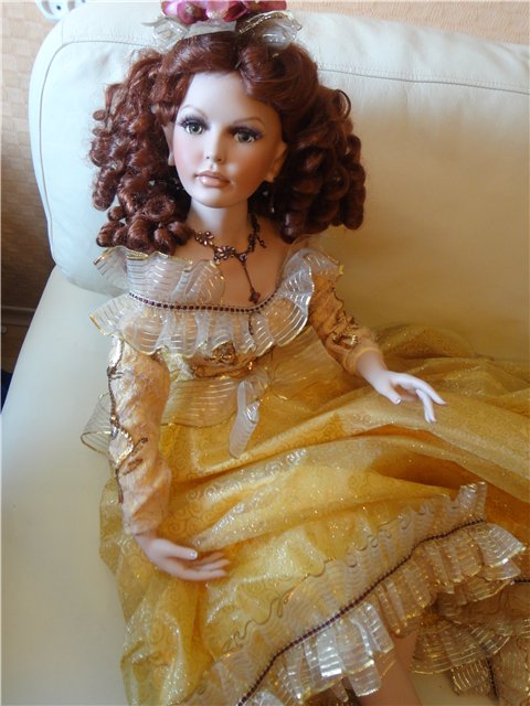 Ты провинилась...красотою! А это редкое богатство! Фарфоровая кукла Donna Rubert - София