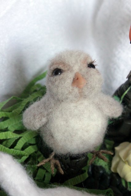 Моя кошечка валянием из шерсти готова