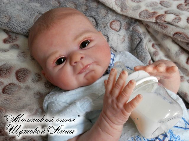 Маленький мужичок-хомячок Мишенька. Кукла-реборн Шутовой Анны