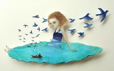 Удивительные бумажные куклы японской художницы Maki Hino