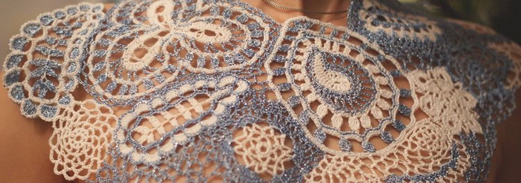 Новое изделие "Морозные узоры", связанное в технике ирландского кружева (фото 3)