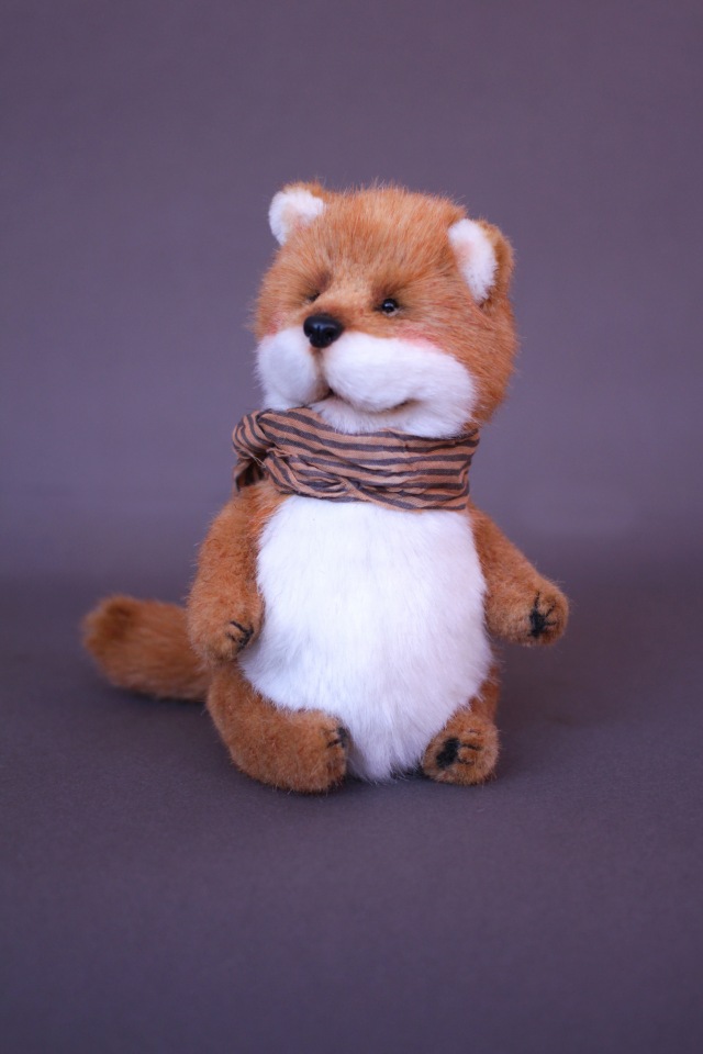 Три толстячка. Медвежата и котенок - игрушки ручной работы