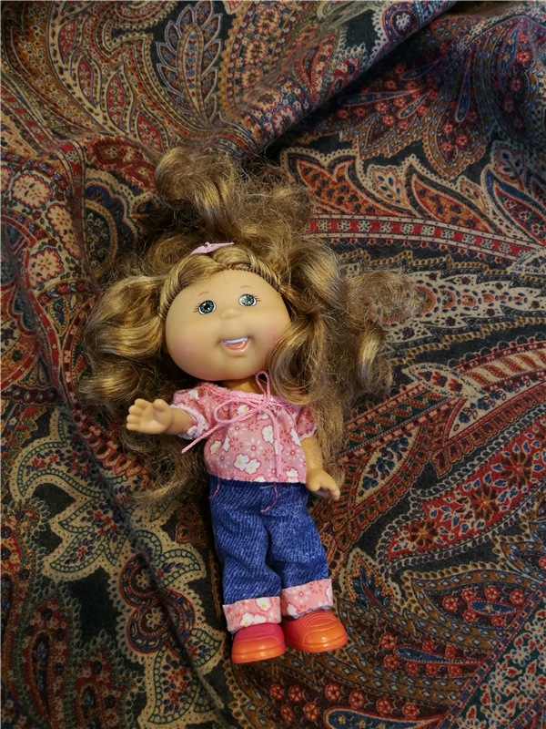 Весенний коллаж тканей — Куклы Cabbage Patch Kids (Капустки): винтаж 80 (фото 3)