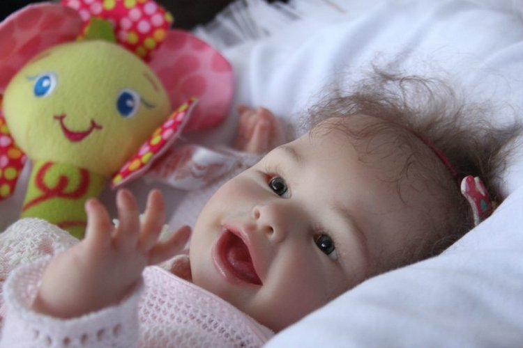 Девочка Весна, кукла-реборн Элины Кудрявцевой