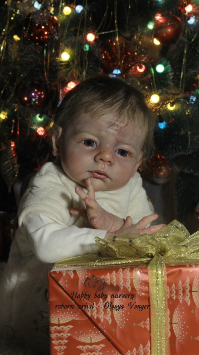 Моё предновогоднее чудо, моя Карлотта. Кукла реборн Олеси Венгер