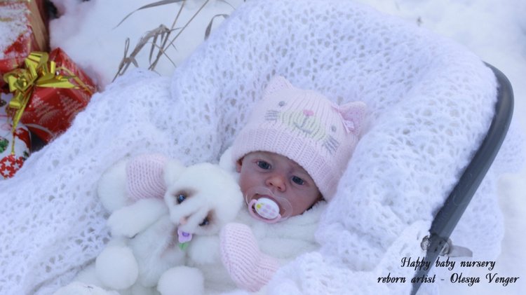 Моё предновогоднее чудо, моя Карлотта. Кукла реборн Олеси Венгер
