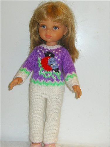 И опять снегири... Комплекты теплой одежды для фэйсинок, паолочек и кукол Готц