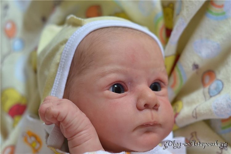 Кукла реборн Mathis от Gudrun Legler, художник Ольга Астаповская (фото 3)