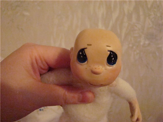 Мастер-класс от Ирины Кондрашовой - Мои куклы из пластики и проволочного каркаса. Сорванец и паинька (фото 9)