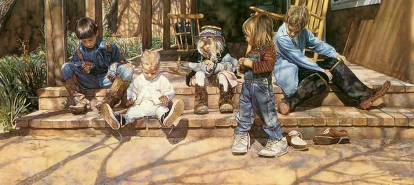 Steve Hanks - Мастер акварели. Изумительно трогательные работы известного акварелиста (фото 3)