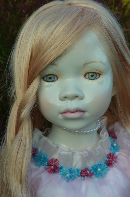 Лунные девочки или необычное творение Ширли (Shirley) - глазурованная кукла Мариэль (Mariele) (фото 5)