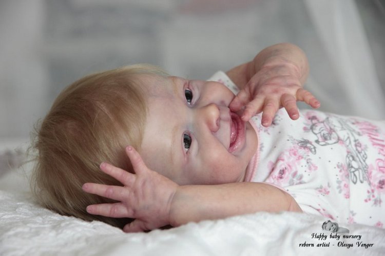 Мой солнечный лучик, моя радуга, мое счастье, моя Милена, Миленочка, Милеша. Кукла реборн Олеси Венгер