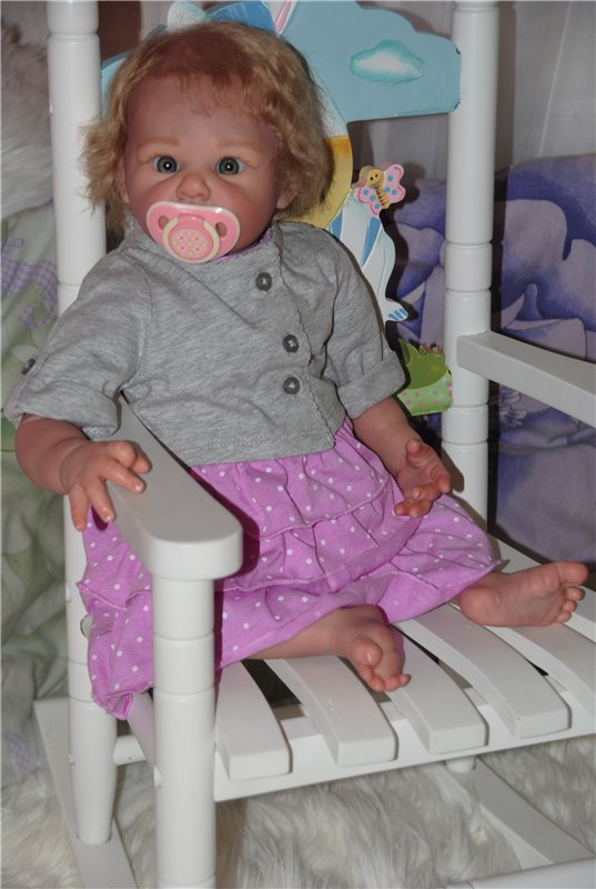 Аленка - куколка реборн из молда Lisa (фото 5)