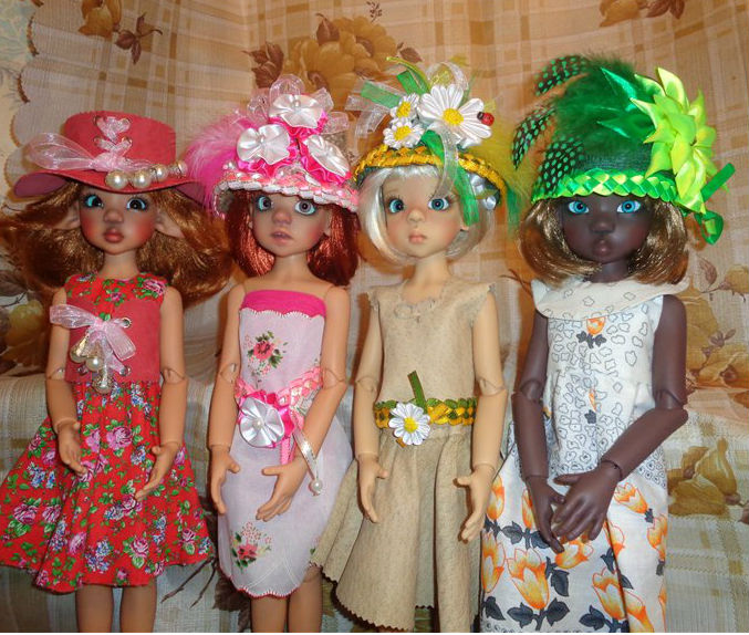 Как мы готовились к конкурсу шляпок! Куклы БЖД от Kaye Wiggs (фото 9)