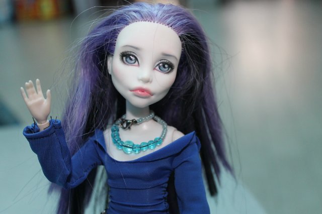 Моя новенькая - голова ooak Монстр Хай Спектра на теле Симба (фото 10)