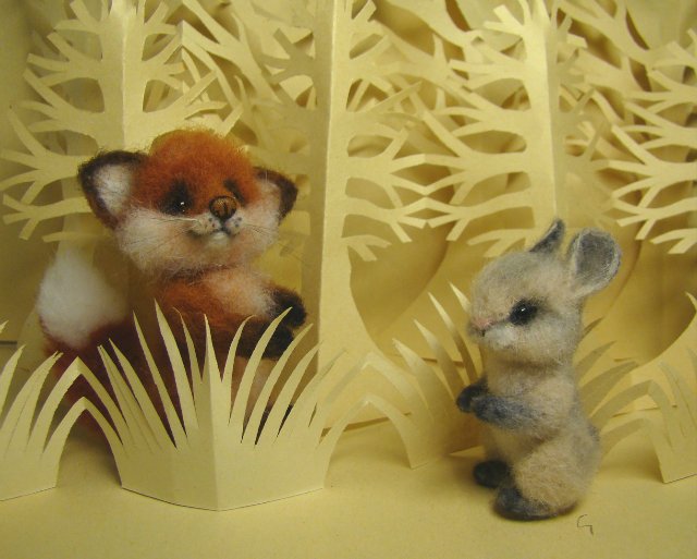 Мы играли в прятки и заблудились... Авторские игрушки валянием из шерсти Ольги Чернухо