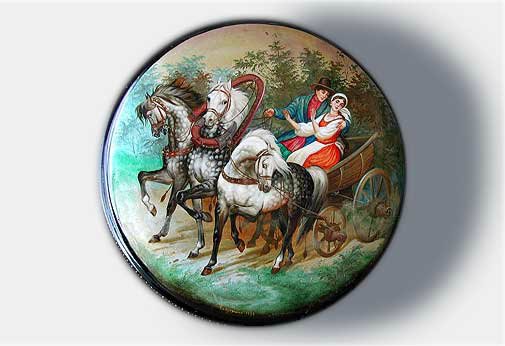 Усмотри тропинку в сказку или Здесь русский дух, здесь Русью пахнет. Федоскинская лаковая миниатюра (фото 2)