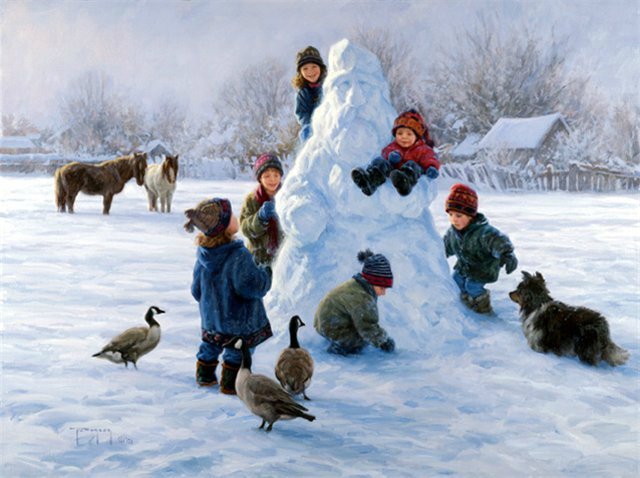 Виртуальная выставка картин "Дыхание зимы"