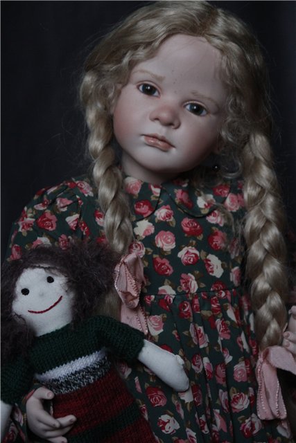 Фарфоровая кукла-снегурочка Офелия (Ophelia) от Ruth Treffeisen. Просто наступила зима