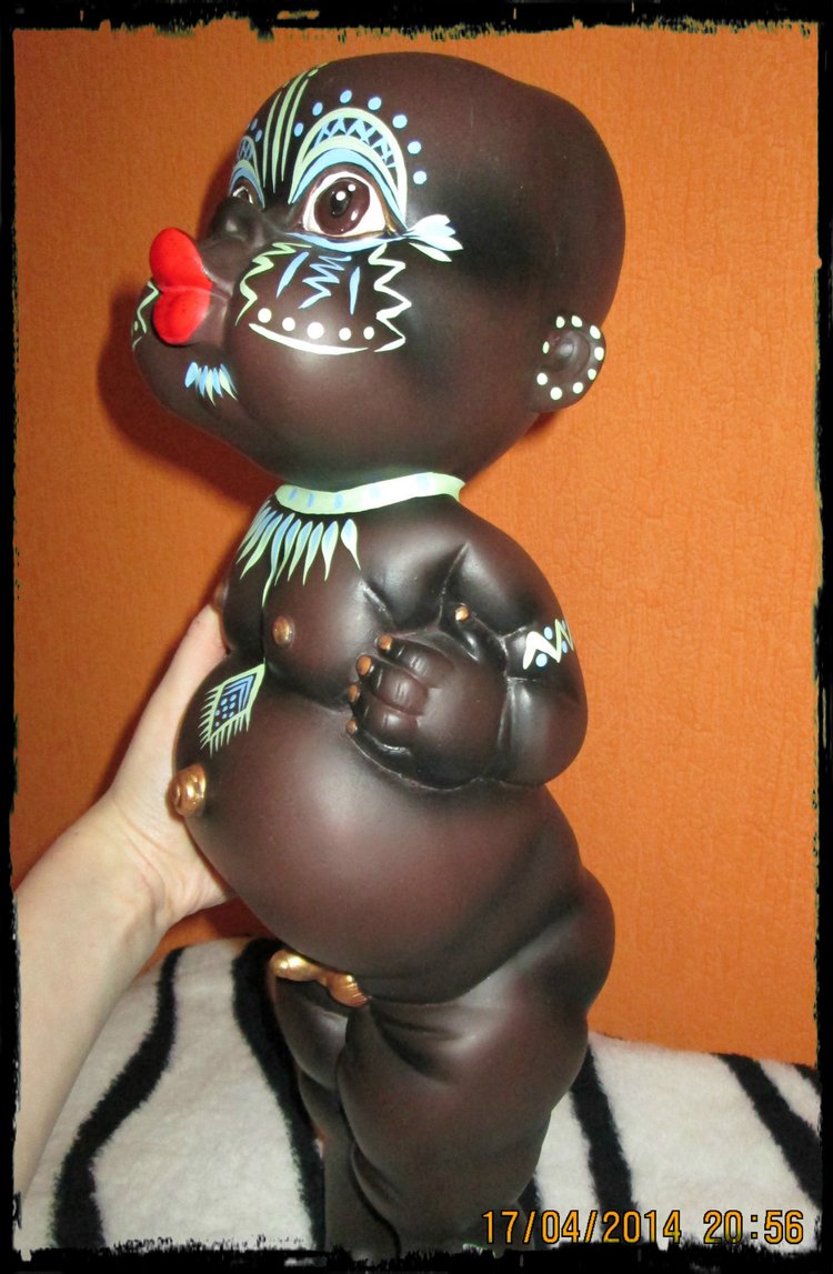 Гипсовый Негритенок — Фарфоровые статуэтки и фигурки: винтаж (фото 9)