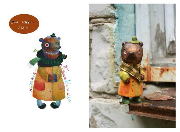 Игрушки из дерева Аси Катечкиной, kotyasya