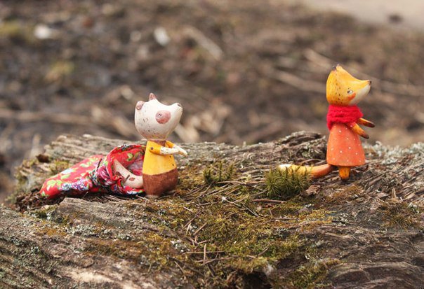 Игрушки из дерева Аси Катечкиной, kotyasya