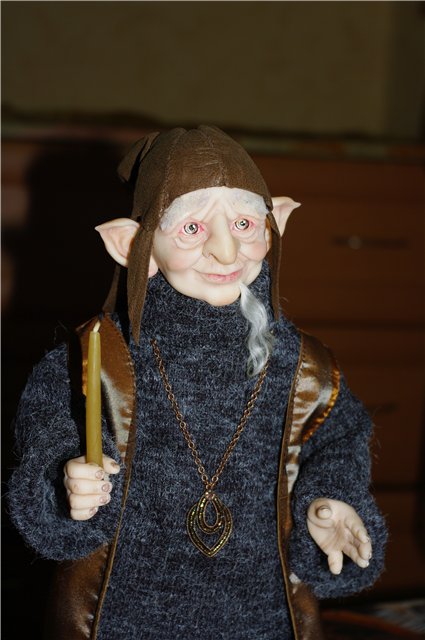 Посейдон и Добрый Гном. Авторские куклы из фимо (фото 4)