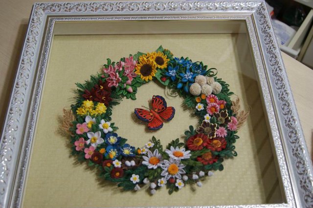 Веночек в цветочек. Квиллинг