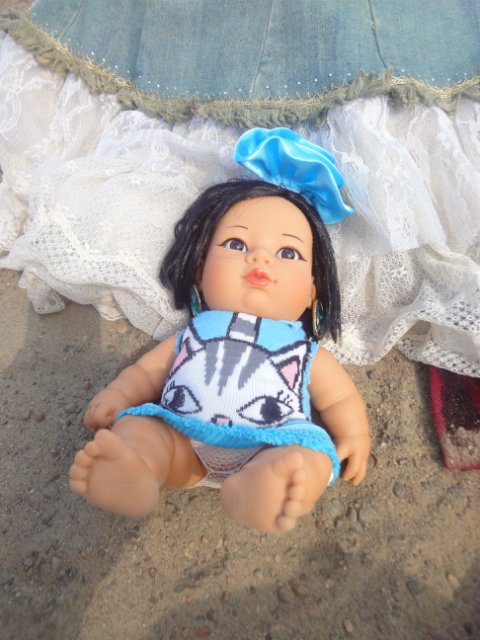 Танюшка на пляже. Кукла из Испании фирмы Rauber (фото 8)