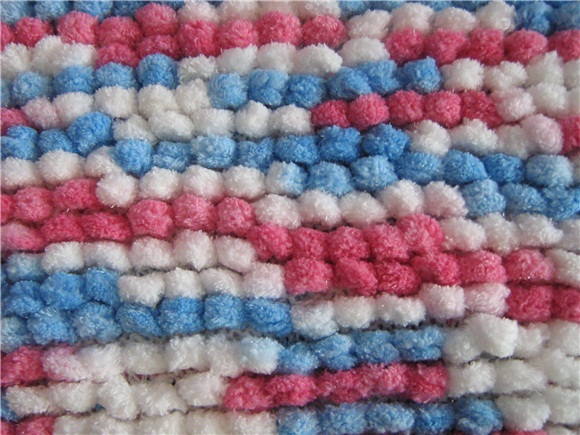 Пледик "помпончик" и куколки