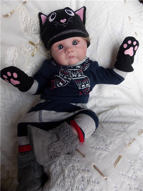 Котенок Савушка, мой забавный глазастик реборн. Детская Светланы Матляк