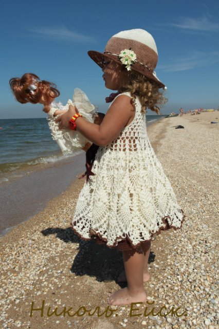 Кукла и ее девочка Николь... Азовское море (фото 2)