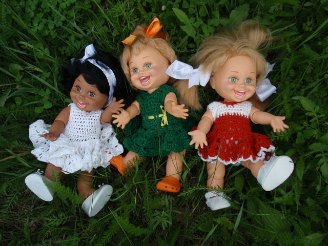 Летняя прогулка Наталок — Куклы Galoob Baby Face (Фейсинки): винтаж 90 (фото 5)