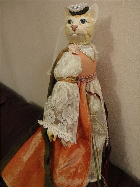 Повесть о Ромео и Джульетте. Куклы-коты коты из фарфора - Katerines collection (фото 10)