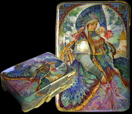 Усмотри тропинку в сказку или Здесь русский дух, здесь Русью пахнет. Федоскинская лаковая миниатюра