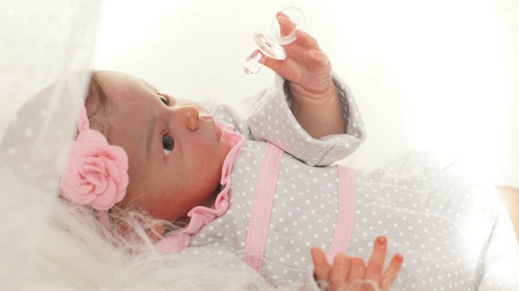 Моя любопытная кроха Лив. Кукла реборн Олеси Венгер (фото 3)