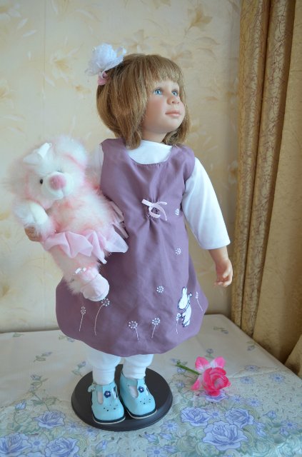 Такую вы точно не встречали, кукла Нели от Hiltrud Schwing