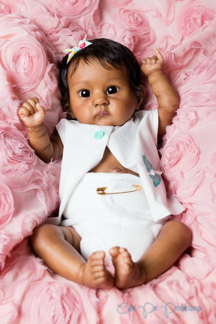 Этническая крошечка реборн, прототип PIXIE скульптора Bonnie Brown