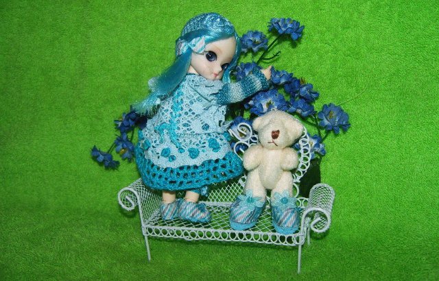 Новые образы кукляшек Ai (образ "Голубая роза) (фото 5)