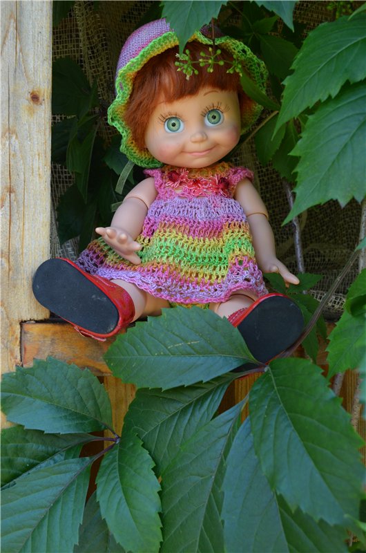 Фэйсинки и Майя на даче — Куклы Galoob Baby Face (Фейсинки): винтаж 90 (фото 7)