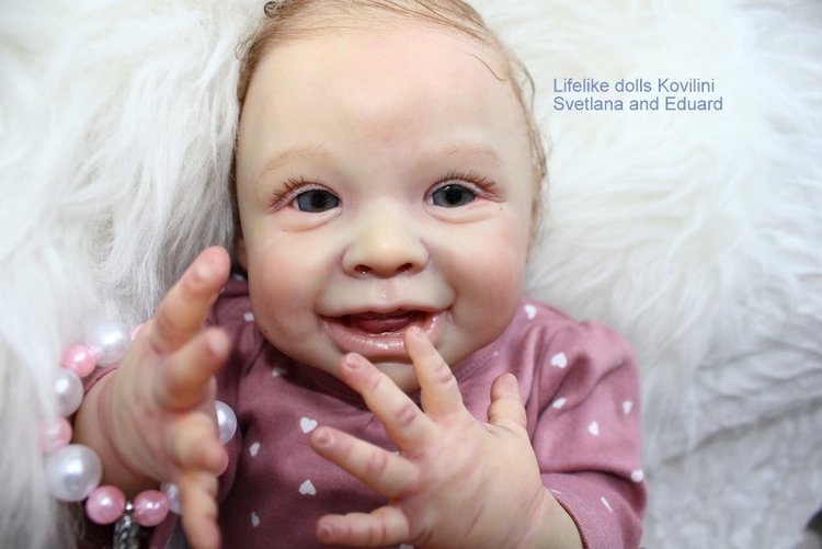 На щечке родинка, а в глазах любовь! Варенька - кукла реборн Ковылиных Светланы и Эдуарда