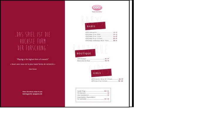 2015 Gotz Catalogue — Куклы Gotz (Готц): Ханна