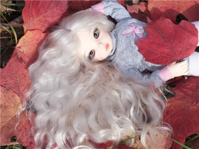 Краски осени... Кукла БЖД Оливка в парке | Бэйбики Краски осени... Кукла БЖД Оливка в парке (фото 5)