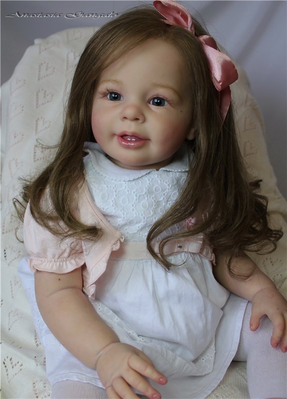 Поделись улыбкою своей.Стефания,кукла реборн Анастасии Гангало