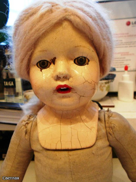 Реставрация самых ранних антикварных кукол Effanbee, 1912 год. + БОНУС, поработаем с кракелюром (фото 5)