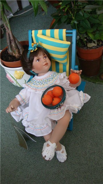 Из коллекции маленьких очаровашек Анны Tиммерман - фарфоровая кукла Orange Blossom