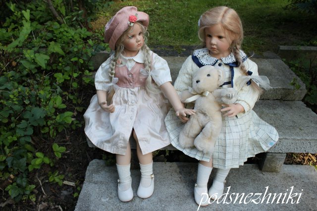 Летние девочки - редкие белокурые красавицы от Хильдегард Гюнцель для Walterhäuser Puppenmanufaktur